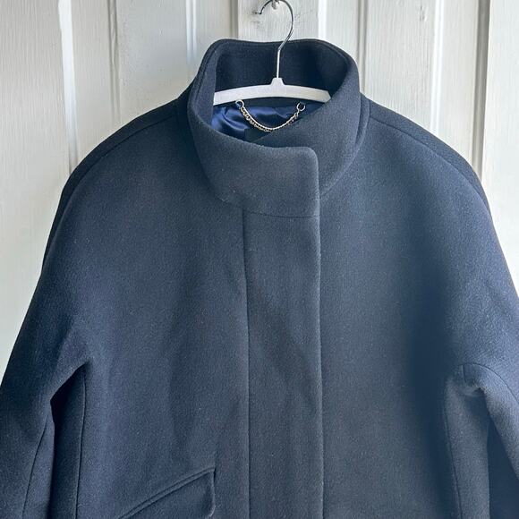 J Crew Cocoon Coat in Italian Stadium Cloth Nello Gori Wool Blend - Picture 3 of 8